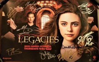 Legacies - Nycc 2018 Signed Poster - Entire Cast - A1