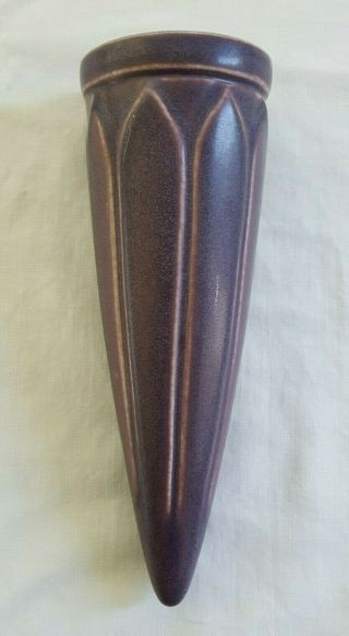Vintage Rookwood Wall Pocket Vase Mauve Violet No.  2008 Xxv