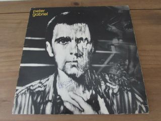 Peter Gabriel Charisma Records Vinyl Hand Signed Autograph Peter Gabriel