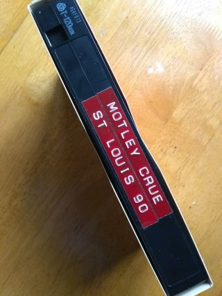Vtg Motley Crue Rare Dr Feelgood Live 1990 Concert Vhs Video Cassette Tape Mo.