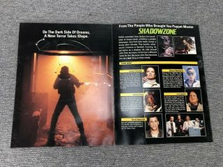 Shadowzone 1990 Horror Sci - Fi Movie VHS/Beta Movie Rental Store Announcement Ad 4