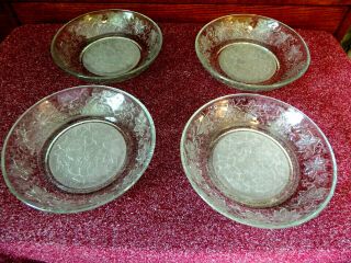 Set Of 4 Princess House Fantasia Individual 8.  5” Pasta Bowls