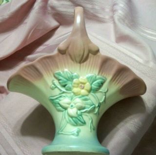 Hull Art U S A Pottery Wild Flower Lovely Color Basket