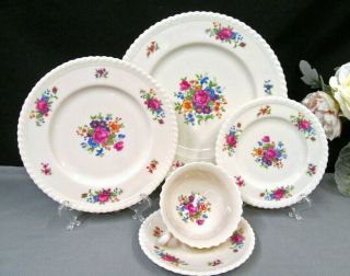 Lenox Tea Cup And Saucer Place Setting Pink Rose Teacup Dinner Plate 2392/k330