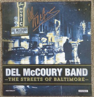 Signed Del Mccoury Album Poster In - Person W/proof Autograph Streets Of Baltimore