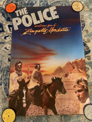 The Police Zenyatta Mondatta 1980 Promo Poster 24x36 Rare