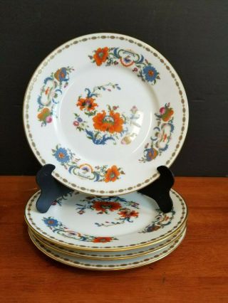 4 Raynaud Limoges France Salad Plates By Ceralene Vieux Chine 7.  5 " Near To