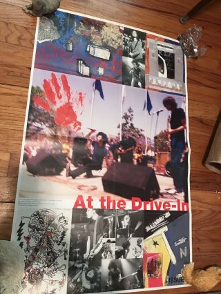 At The Drive - In Rare 1998 Promo Poster Rare Mars Volta Sparta Vinyl Cd Shirt