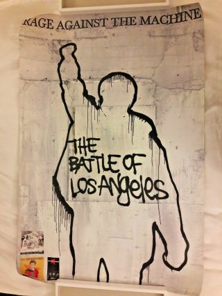 Rage Against The Machine - The Battle Of Los Angeles Rare Two Sided 1999 Poster