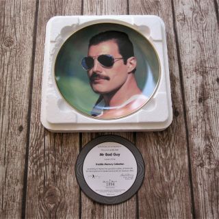 Queen : Freddie Mercury - Mr Bad Guy Official Danbury Plate,  Box