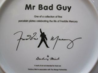 QUEEN : Freddie Mercury - Mr Bad Guy Official Danbury Plate,  Box 4