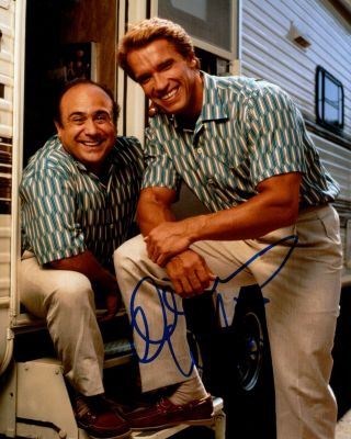 Danny Devito Signed Autograph Twins In Person 8x10 With Schwarzenegger