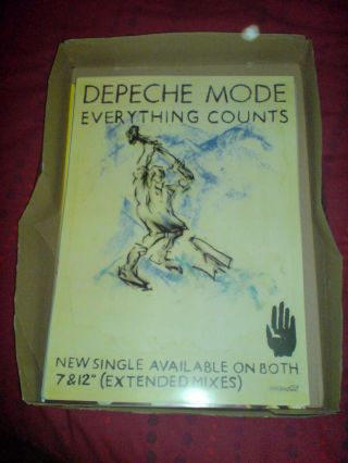 Depeche Mode " Everything Counts " 17 X 11 Promo Poster