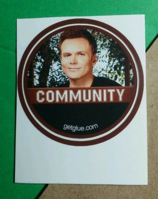 Community Joel Mchale Jeff Wringer Photo Tv Get Glue Sticker