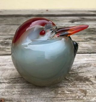 Vintage Mid Century Murano Glass Bird Sculpture Paperweight