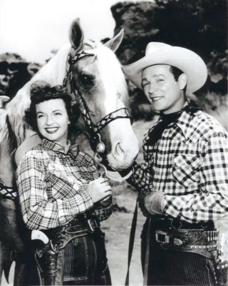 Roy Rogers & Dale Evans 8x10 Photo Tv Picture Cowboy Western With Trigger