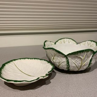 Tiffany & Co.  Cabbage Lettuce Bowl And Dish Serving Set -