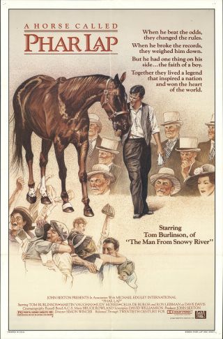 Phar Lap (aka A Horse Called Phar Lap) 1984 27x41 Orig Movie Poster Fff - 18253