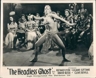 The Headless Ghost British Lobby Card Josephine Blake Belly Dancer