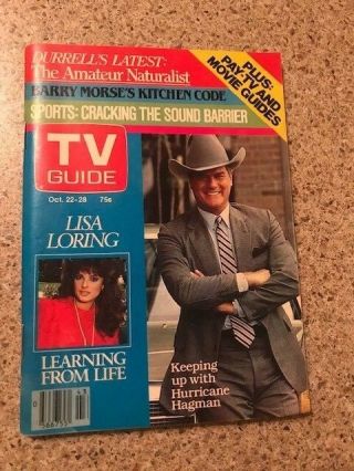 Tv Guide Canada 1983 Lisa Loring Of Atwt / Cover: Larry Hagman Of Dallas