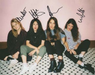 Hinds Band Real Hand Signed Photo 4 Autographed By All 4