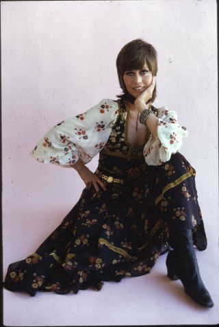 Jane Fonda Vintage Studio Glamour Photo 35mm Color Transparency Slide
