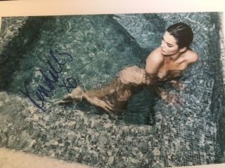 Kendall Jenner Nude In Water Signed W/ Tamper Proof Holo & Auto Autograph