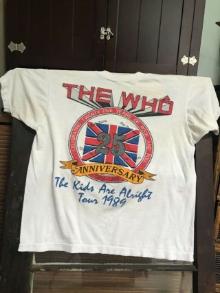 The Who,  Stevie Ray Vaughan,  Fabulous Thunderbirds T - Shirt L.