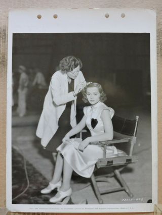 Eleanore Whitney And Hairdresser Candid Key Set Photo 1936 Three Cheers For Love
