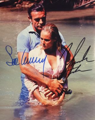 Sean Connery & Ursula Andress Signed Autographed 8x10 Dr.  No Photo,