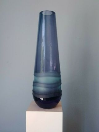 Waterford Evolution Lead Crystal Vase Evolution Oasis Amethyst 11 " Stem Vase