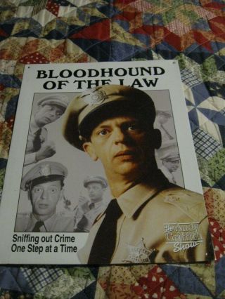 Andy Griffith: Fife - Bloodhound Of The Law Metal/tin Sign