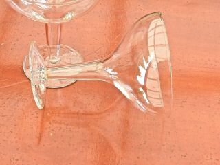 FABULOUS ART DECO HAND CRAFTED CRYSTAL HOLLOW STEM CHAMPAGNE GLASSES SET OF 7 5