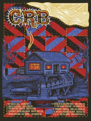 Chris Robinson Brotherhood - December 2017 Winter Tour Poster - Black Crowes