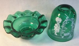 Fenton Hand Painted Mary Gregory Style 
