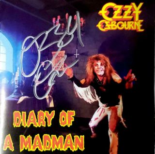 Ozzy Osbourne Signed Cd Diary Of A Madman Black Sabbath