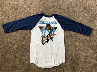 Vintage 1983 Eric Clapton American Tour Us Concert T Shirt Jersey Small
