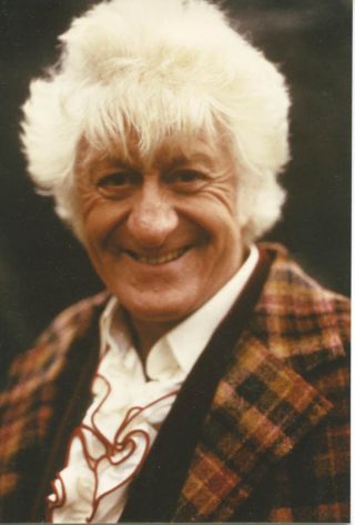 Doctor Who Bbc 3.  5x5 Photo 1984 Jon Pertwee Smiling As The Doctor