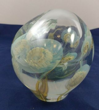 Robert Eickholt Seascape Paperweight Style Art Glass Vase - signed,  dated 2003 6