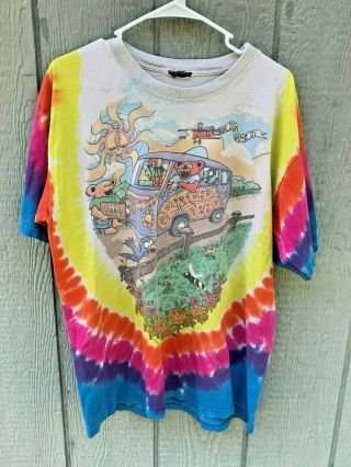 Vintage 1994 Grateful Dead Summer Tour Tie Dye T - Shirt Large 1990 