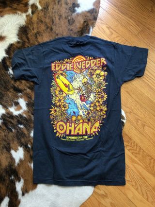 Eddie Vedder Ohana Festival 2018 Shirt Small - Without Tag Skeleton Sufer