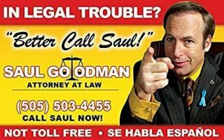Legal Better Call Saul Attorney At Law Business Card Fridge Magnet 2.  5 X 3.  5