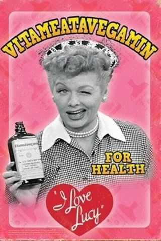 I Love Lucy Vitameatavegamin " For Health " Fridge Magnet 2.  5 " X 3.  5