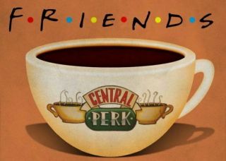 Friends Tv Show Central Perk Friends Coffee Cup Fridge Magnet 2.  5 " X 3.  5 "