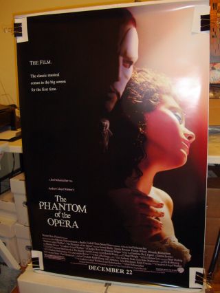 The Phantom Of The Opera Gerard Butler Emmy Rossum 27x40 Movie Poster