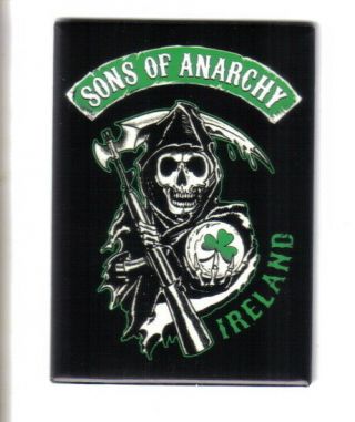 Sons Of Anarchy Tv Series Ireland Logo Refrigerator Magnet,