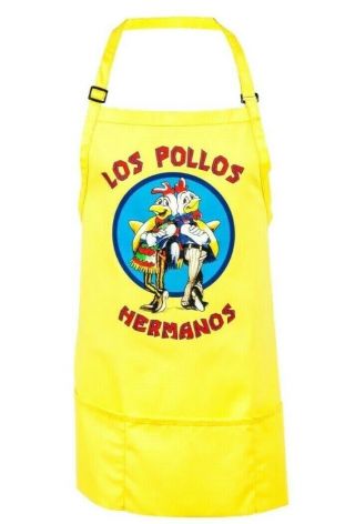 Authentic Breaking Bad " Los Pollos Hermanos " Yellow Apron Loot Crate Exclusive