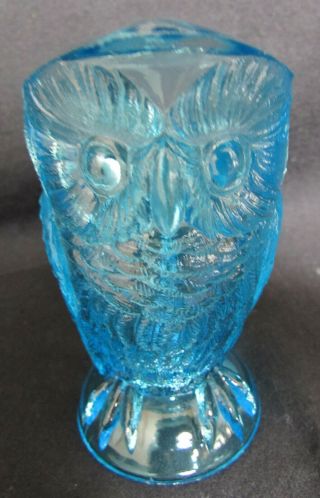 Eapg: Bryce,  Higbee Company " Menagerie " Owl Creamer In Blue - Htf