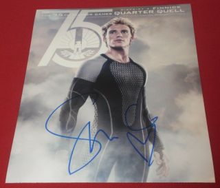 Sam Claflin Signed Hunger Games Catching Fire Promo Photo Autograph W/ Heart