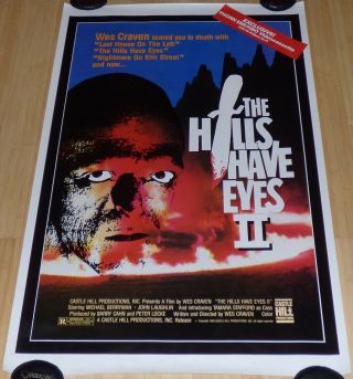 The Hills Have Eyes Ii Rolled Vhs Home Video Movie Poster Horror